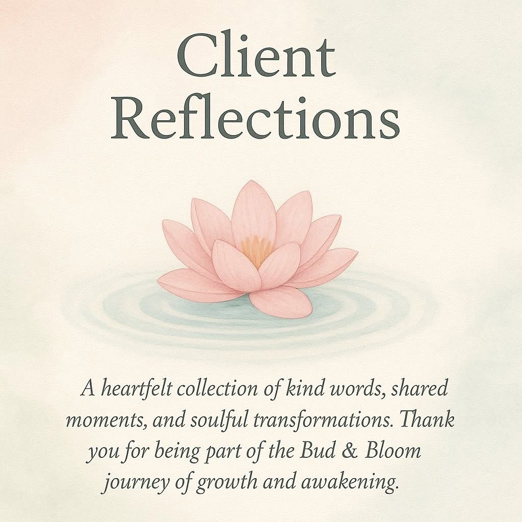 Client Reflections lotus on water introduction graphic